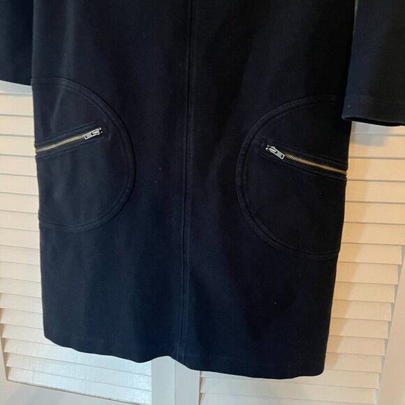 J. Crew Crewcuts girls dress black 16 knit ponte 3/4 sleeves - Picture 2 of 6